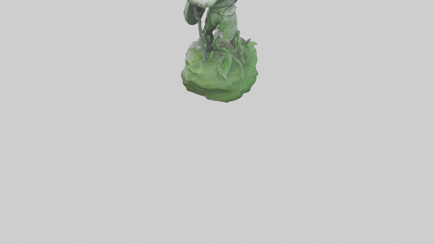 Ecological Warrior Statue model 3D model