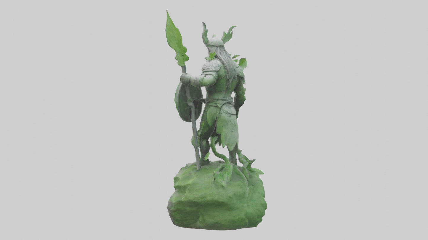 Ecological Warrior Statue model 3D model