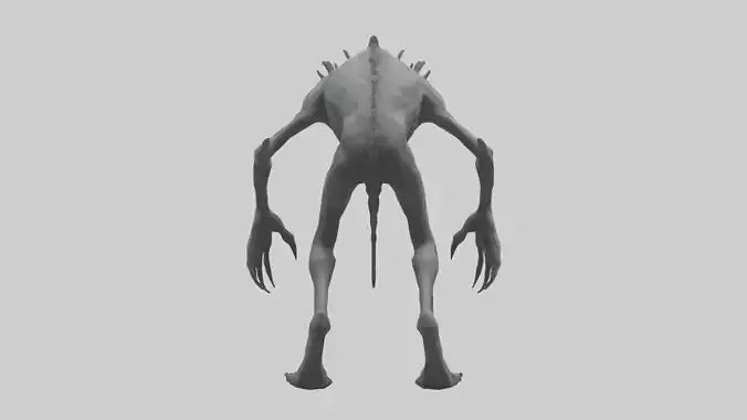 Eerie creature model 3D model
