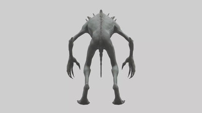Eerie creature model 3D model