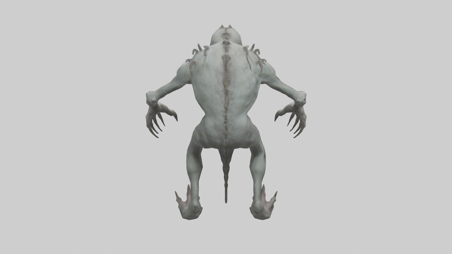 Eerie creature model 3D model