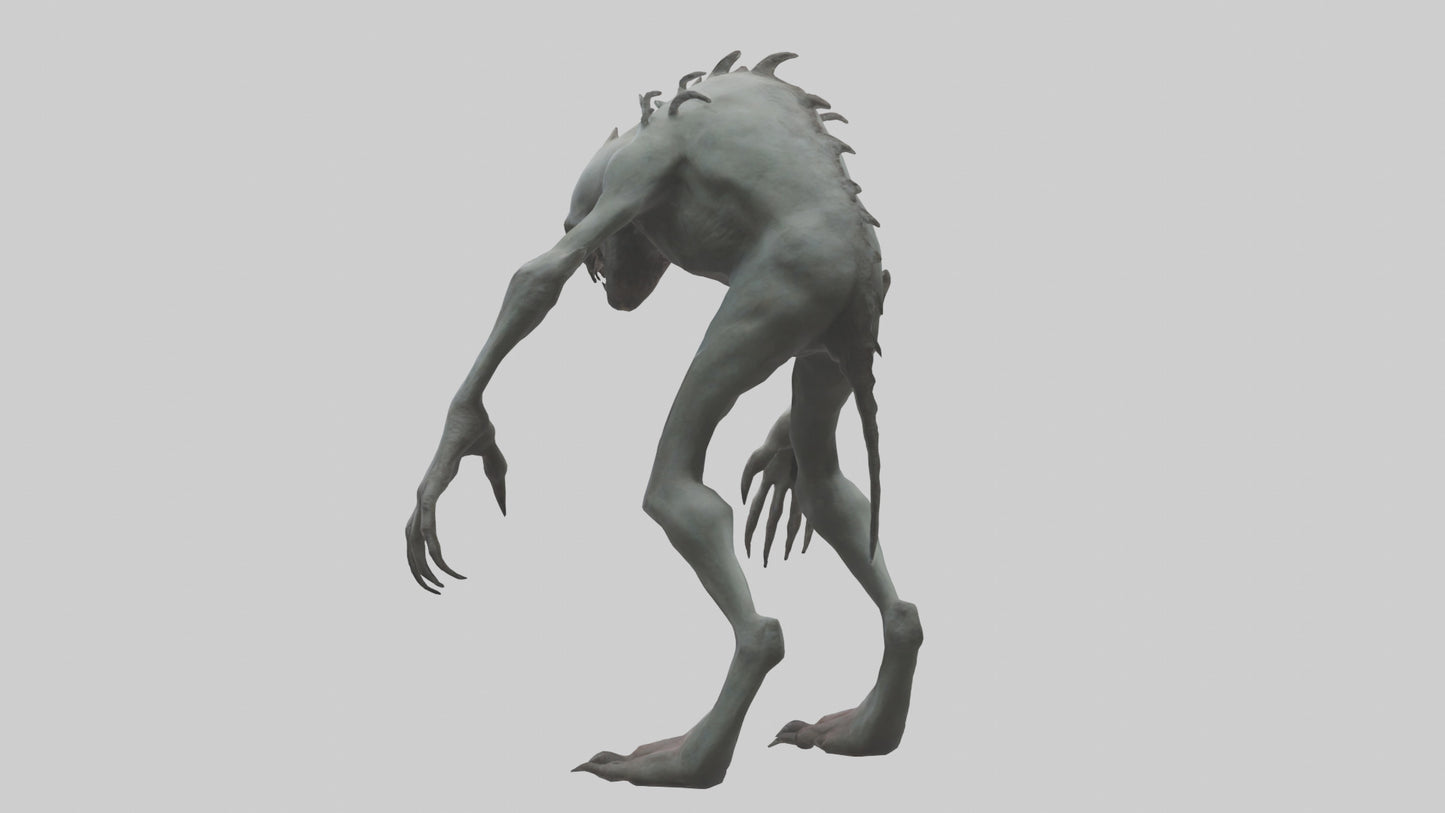 Eerie creature model 3D model
