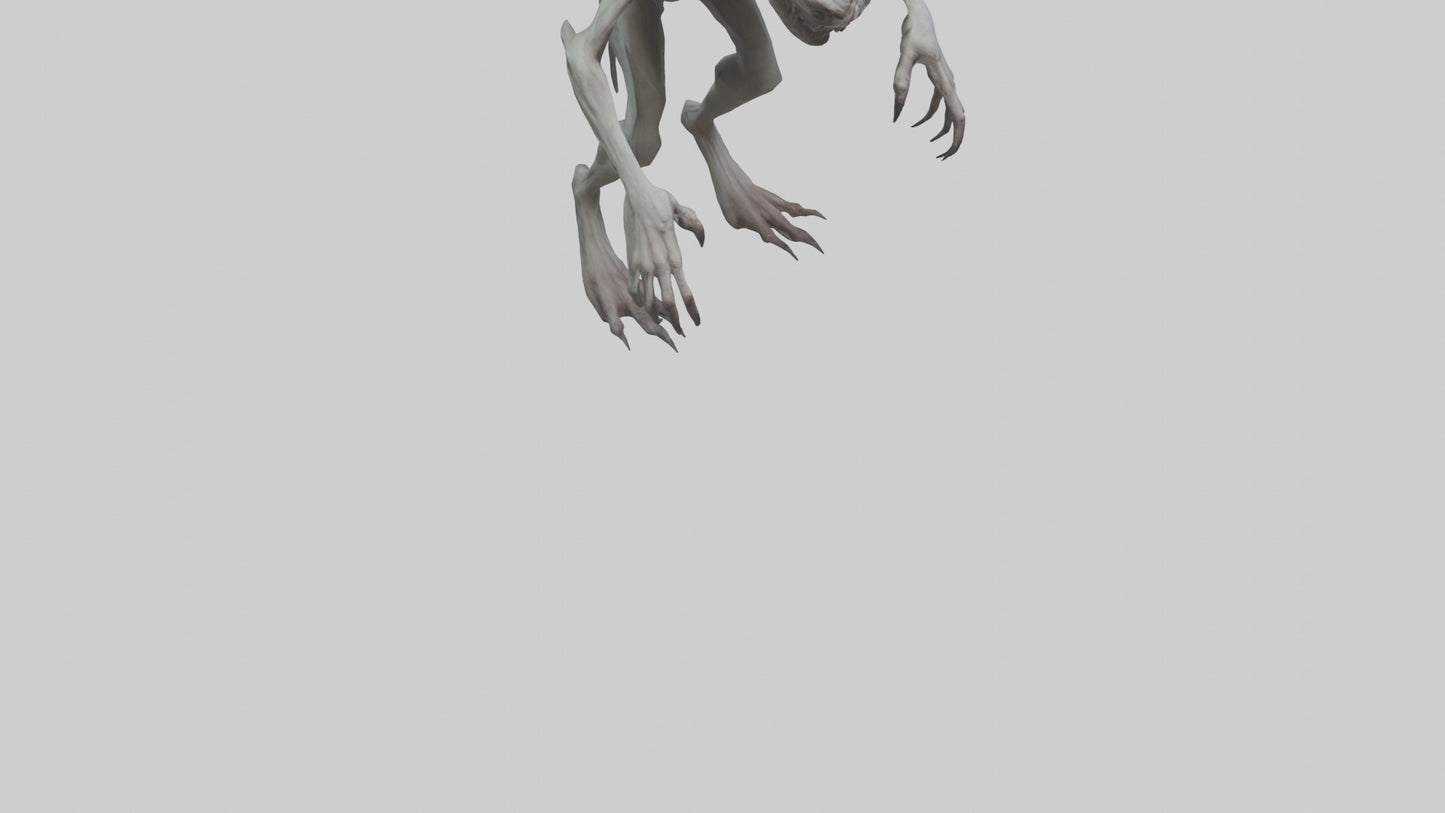 Eerie creature model 3D model