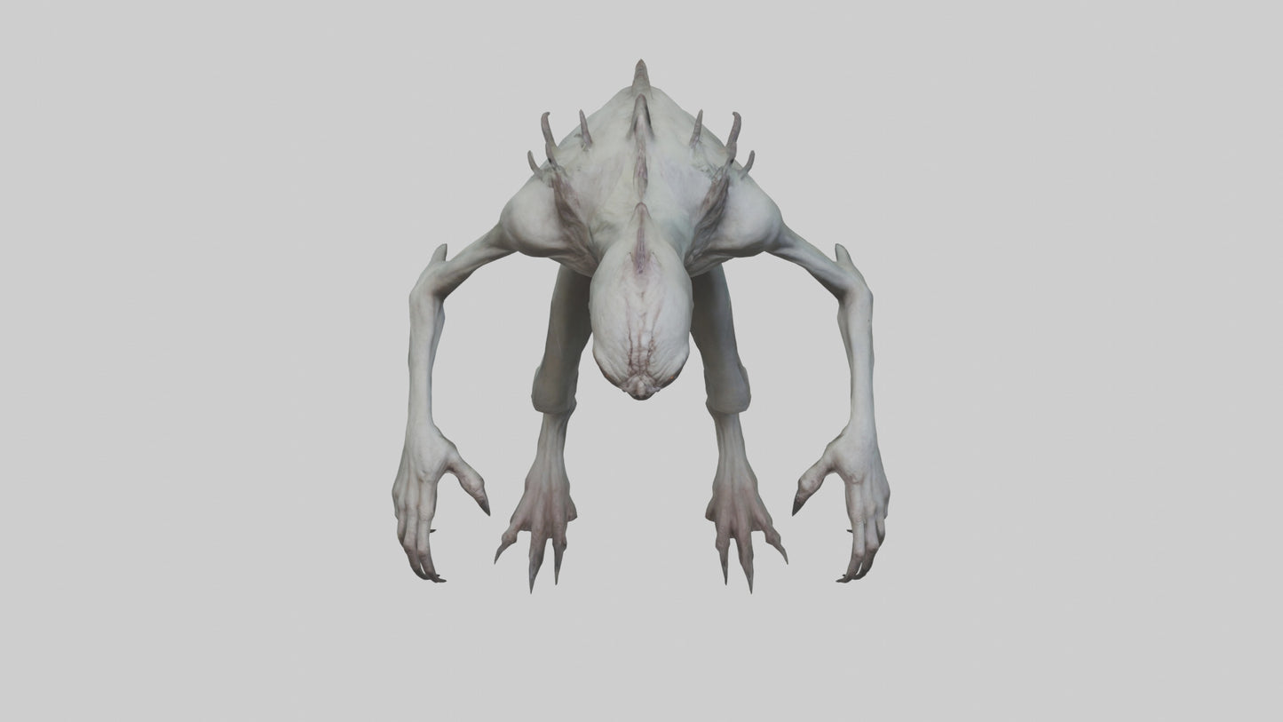 Eerie creature model 3D model
