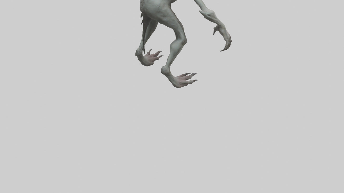 Eerie creature model 3D model