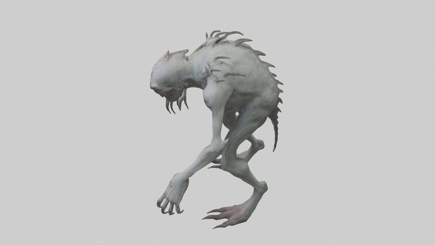 Eerie creature model 3D model