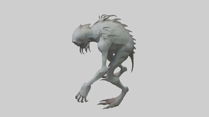 Eerie creature model 3D model