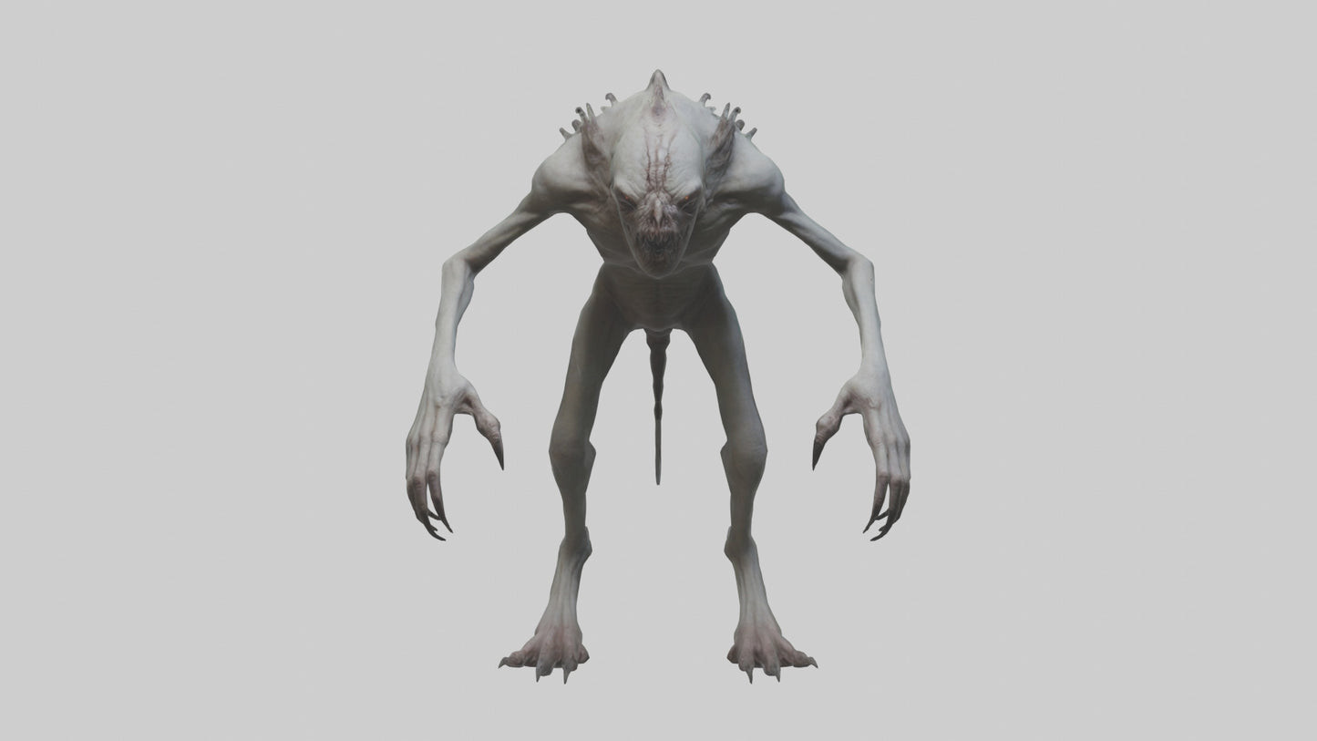 Eerie creature model 3D model