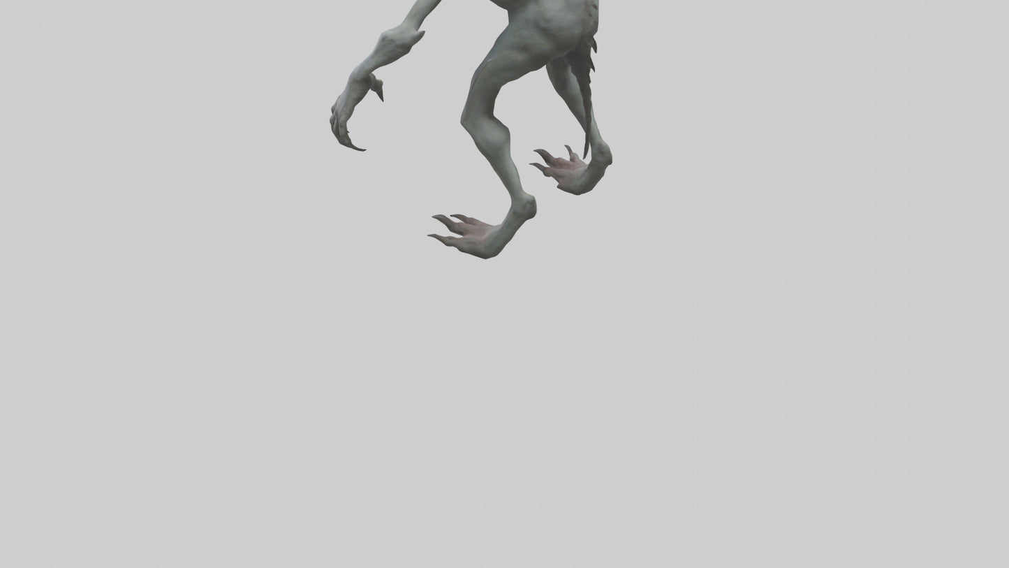 Eerie creature model 3D model