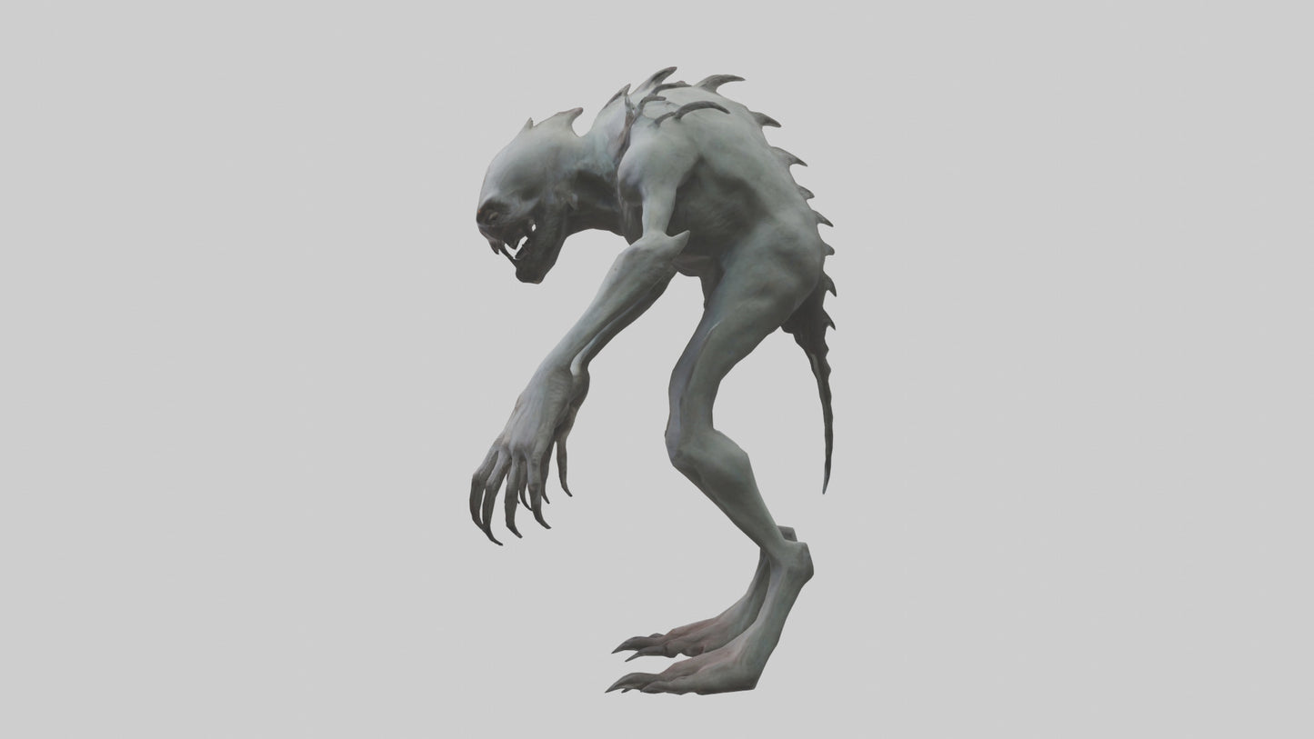 Eerie creature model 3D model