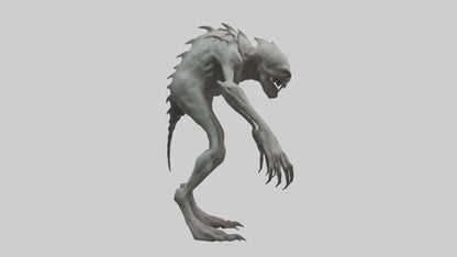Eerie creature model 3D model