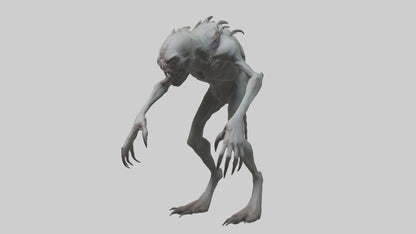 Eerie creature model 3D model