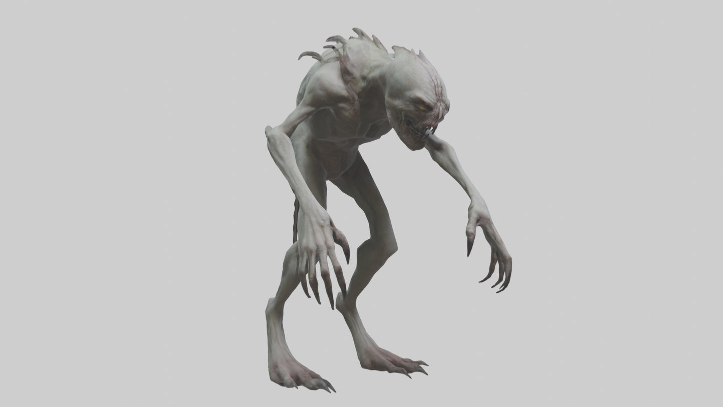 Eerie creature model 3D model