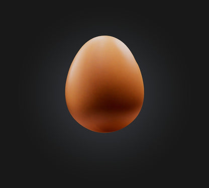3D model Egg Model VR / AR / low-poly