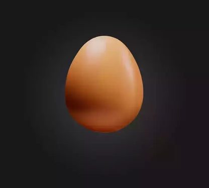 3D model Egg Model VR / AR / low-poly
