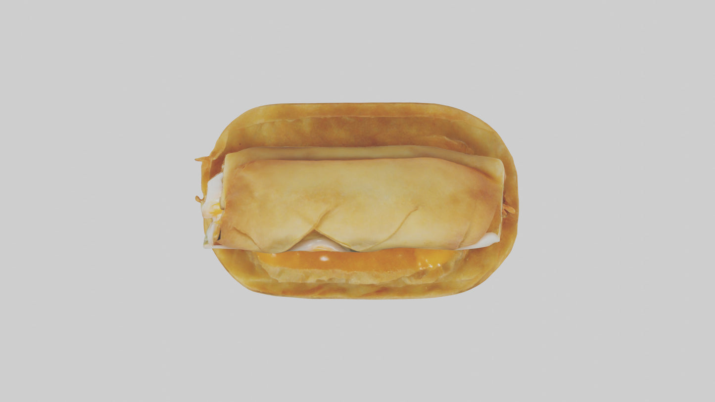Egg roll model 3D model