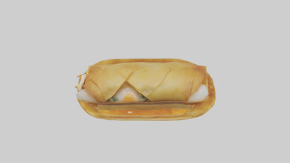 Egg roll model 3D model
