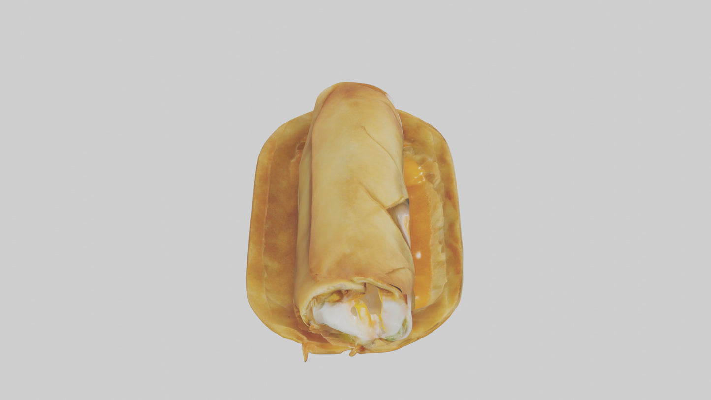 Egg roll model 3D model