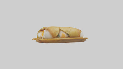 Egg roll model 3D model