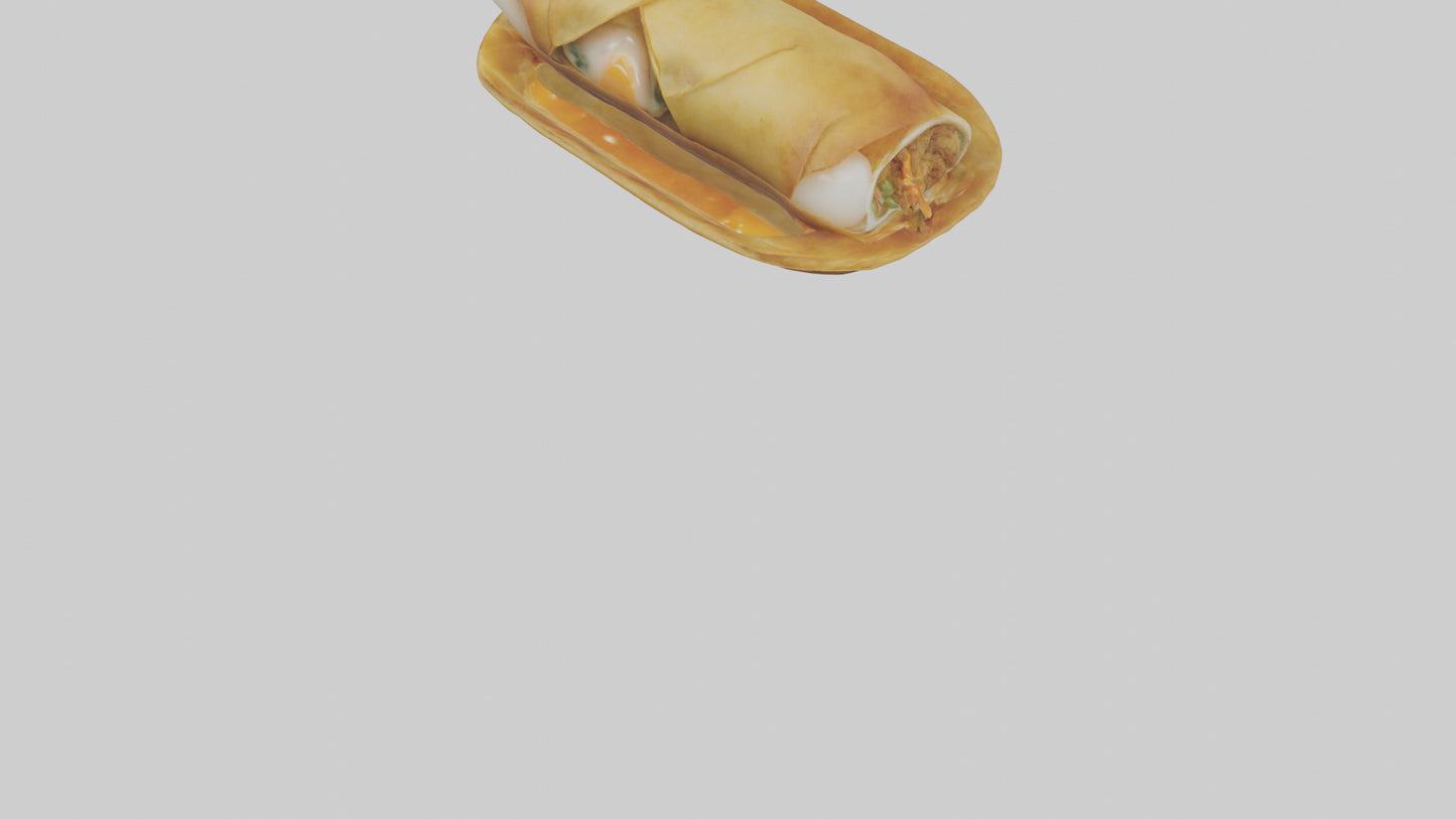 Egg roll model 3D model