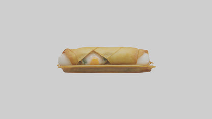 Egg roll model 3D model