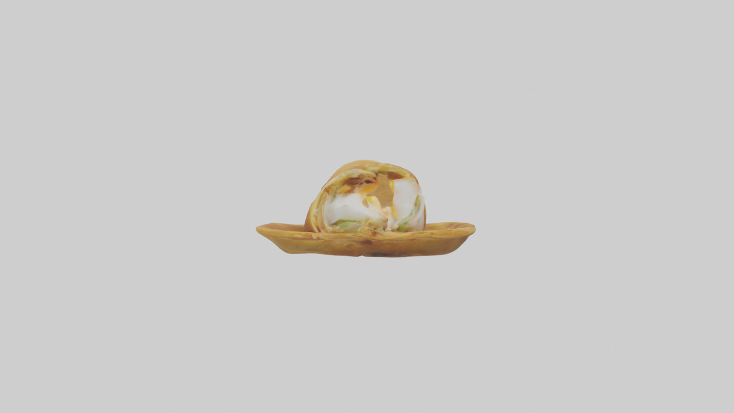 Egg roll model 3D model
