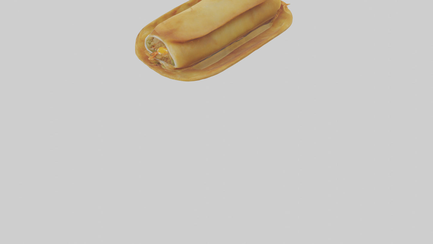 Egg roll model 3D model