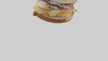 Egg sandwich model 3D model