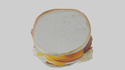 Egg sandwich model 3D model
