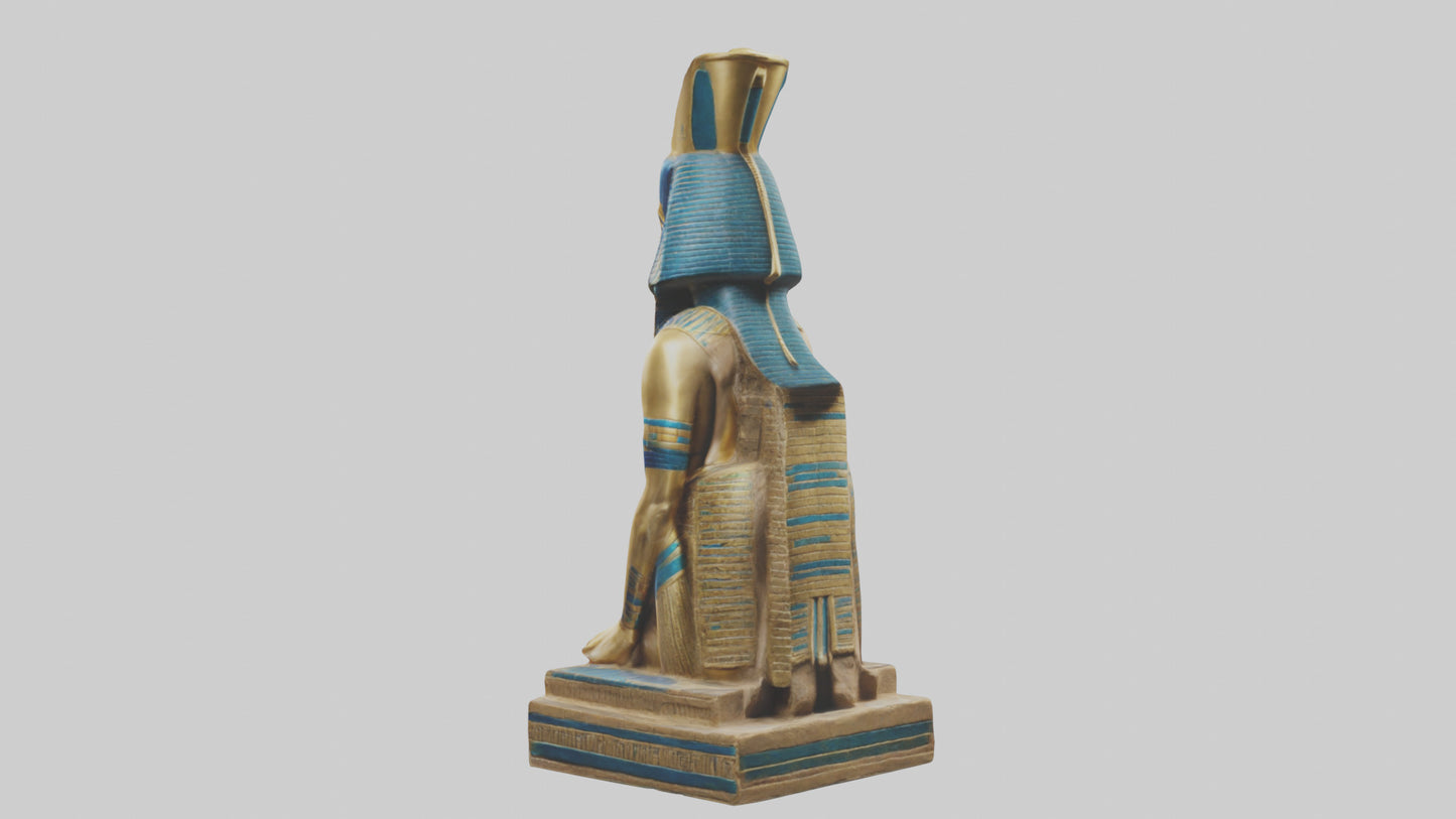 Egyptian Pharaoh statue model 3D model