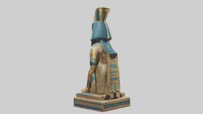 Egyptian Pharaoh statue model 3D model