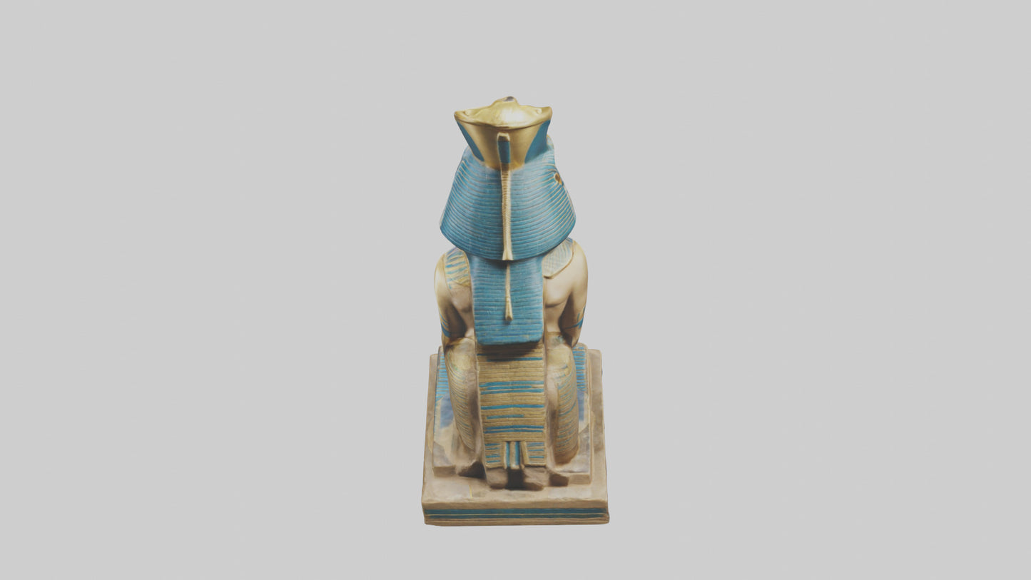 Egyptian Pharaoh statue model 3D model