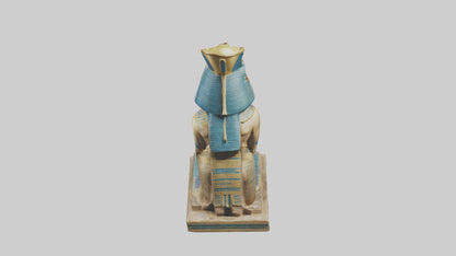 Egyptian Pharaoh statue model 3D model
