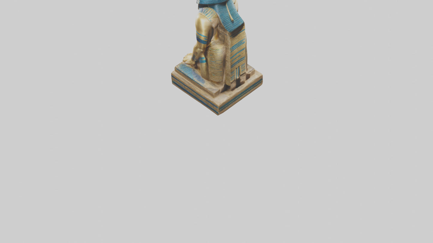 Egyptian Pharaoh statue model 3D model