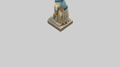 Egyptian Pharaoh statue model 3D model