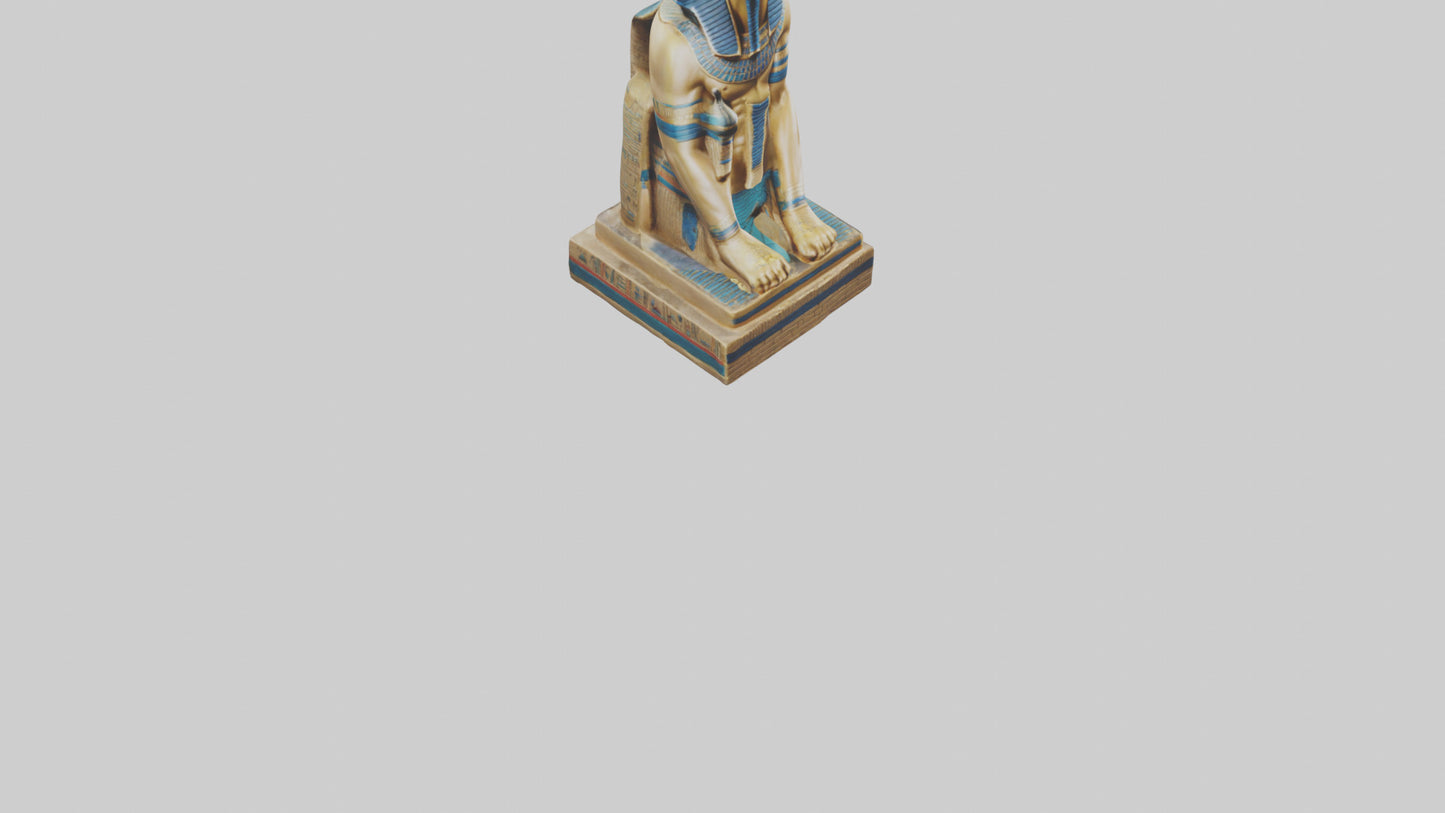 Egyptian Pharaoh statue model 3D model