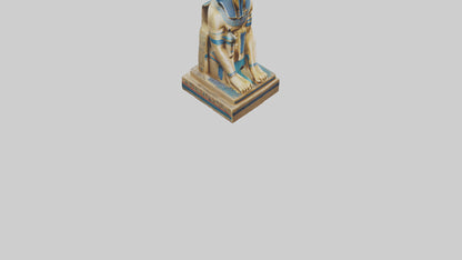 Egyptian Pharaoh statue model 3D model