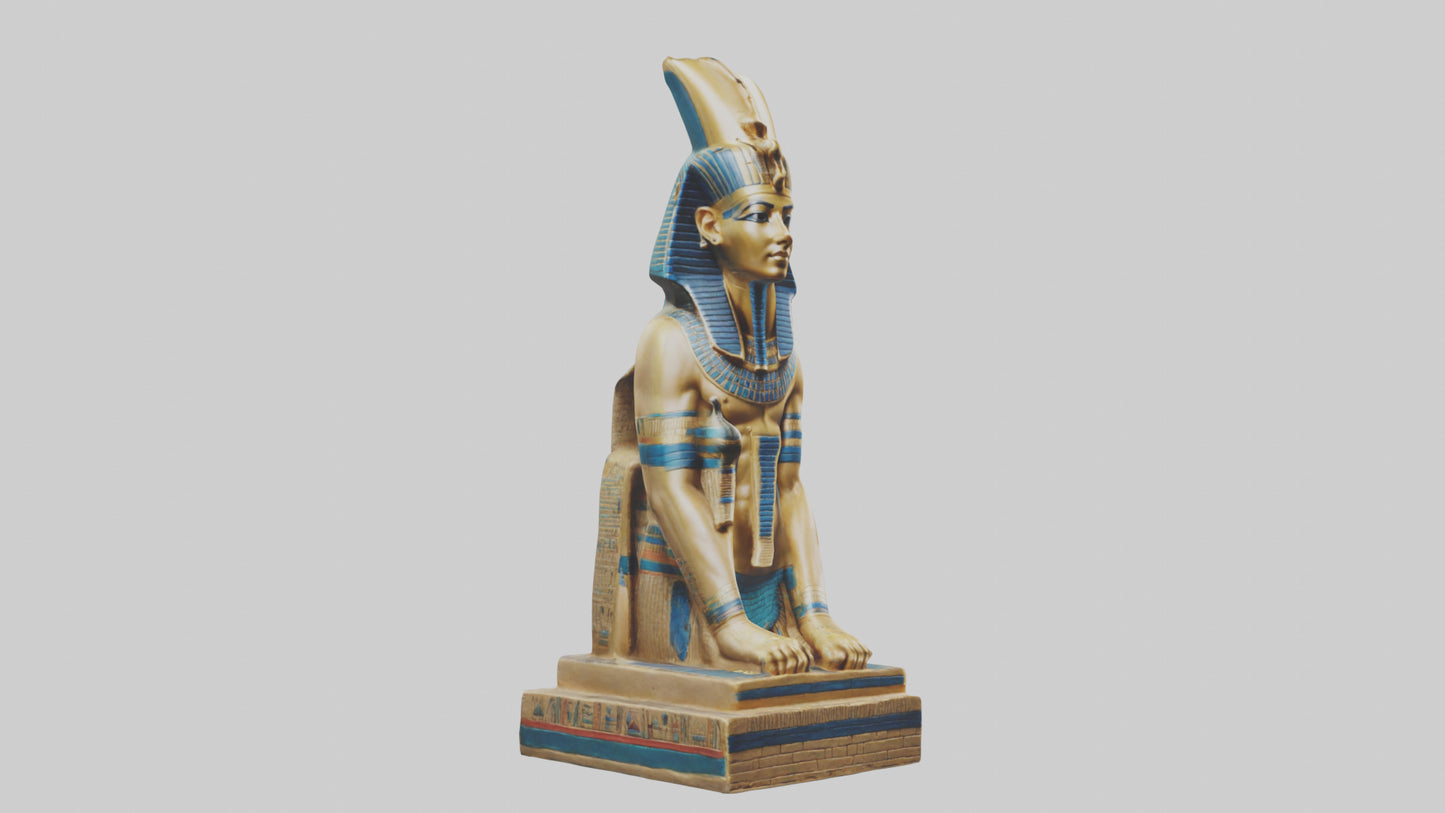 Egyptian Pharaoh statue model 3D model