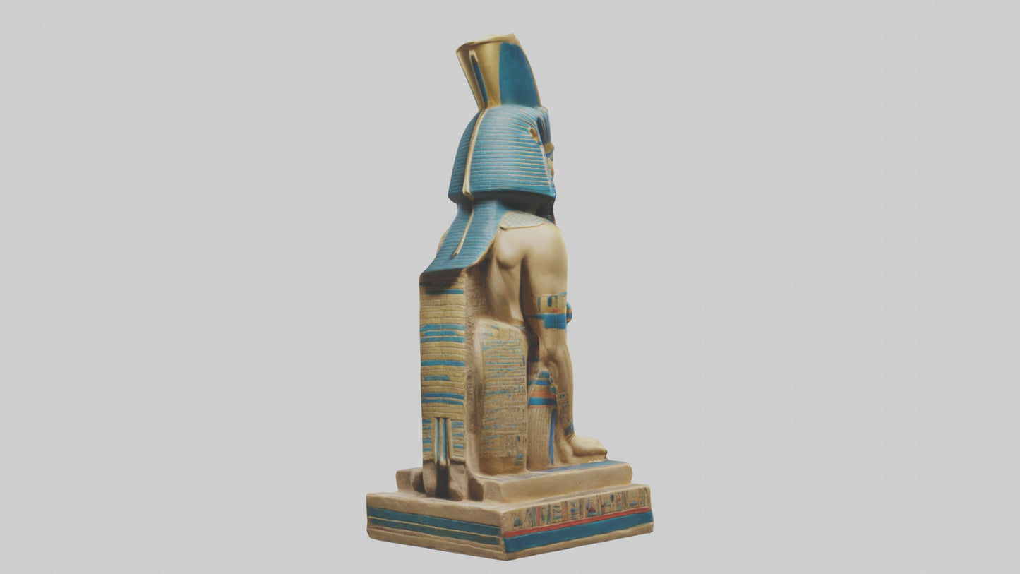 Egyptian Pharaoh statue model 3D model