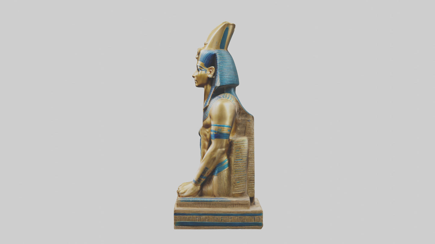 Egyptian Pharaoh statue model 3D model