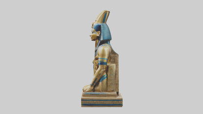 Egyptian Pharaoh statue model 3D model