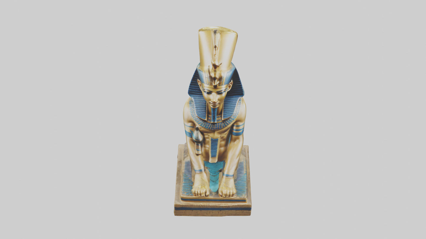 Egyptian Pharaoh statue model 3D model