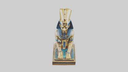 Egyptian Pharaoh statue model 3D model