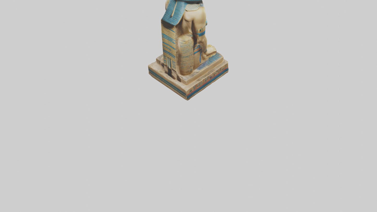 Egyptian Pharaoh statue model 3D model