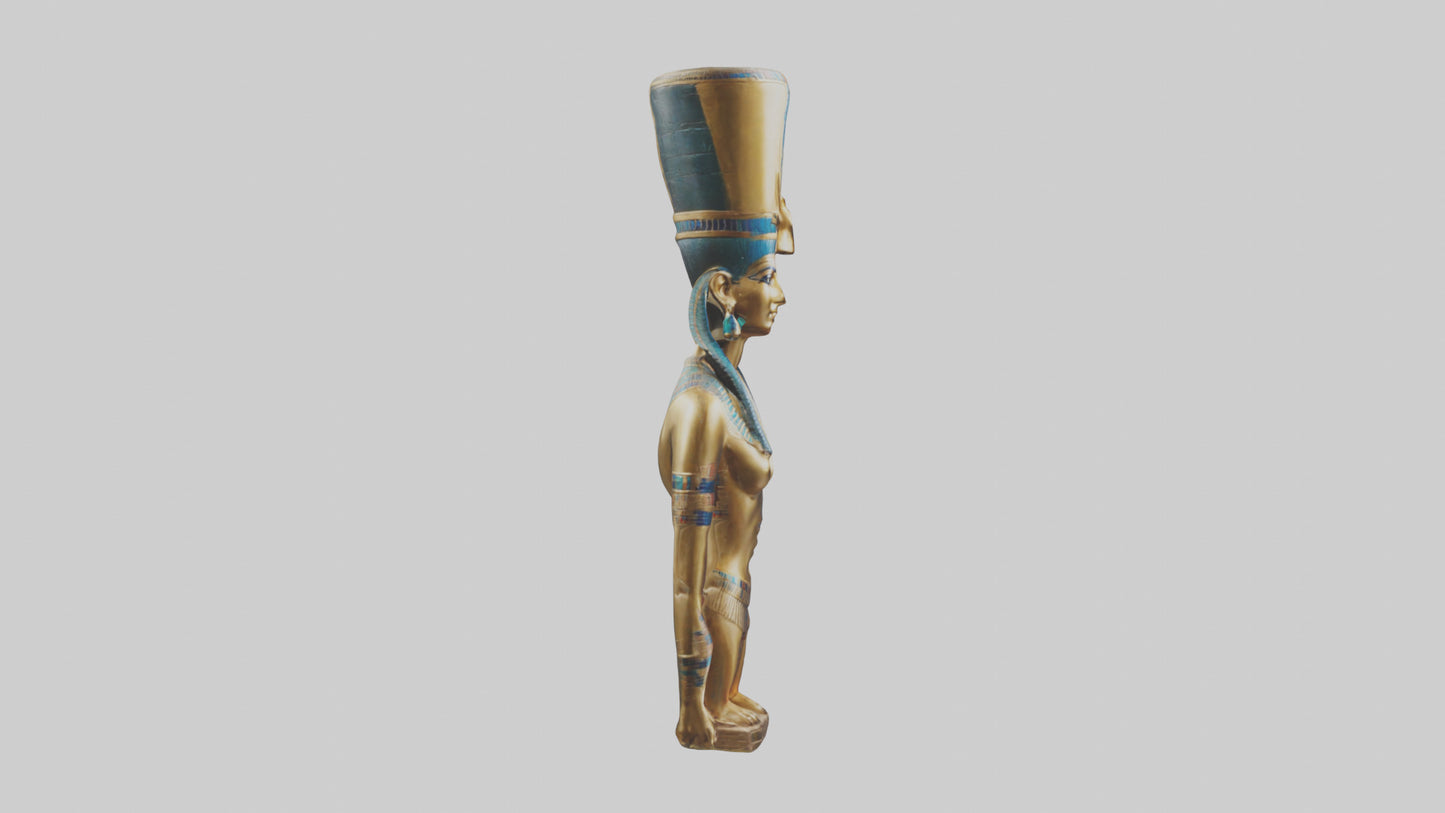 Egyptian Queen statue model 3D model