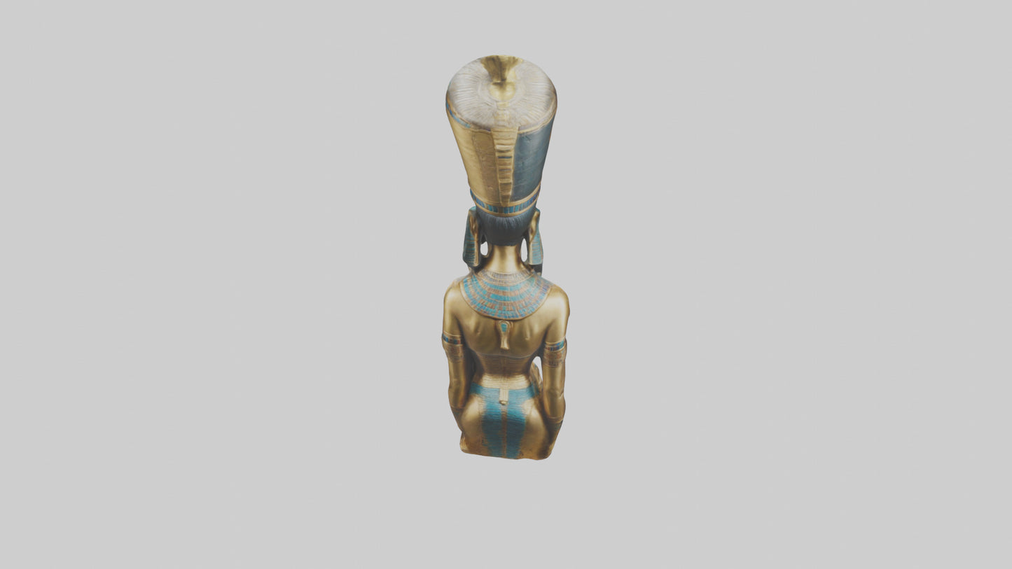 Egyptian Queen statue model 3D model