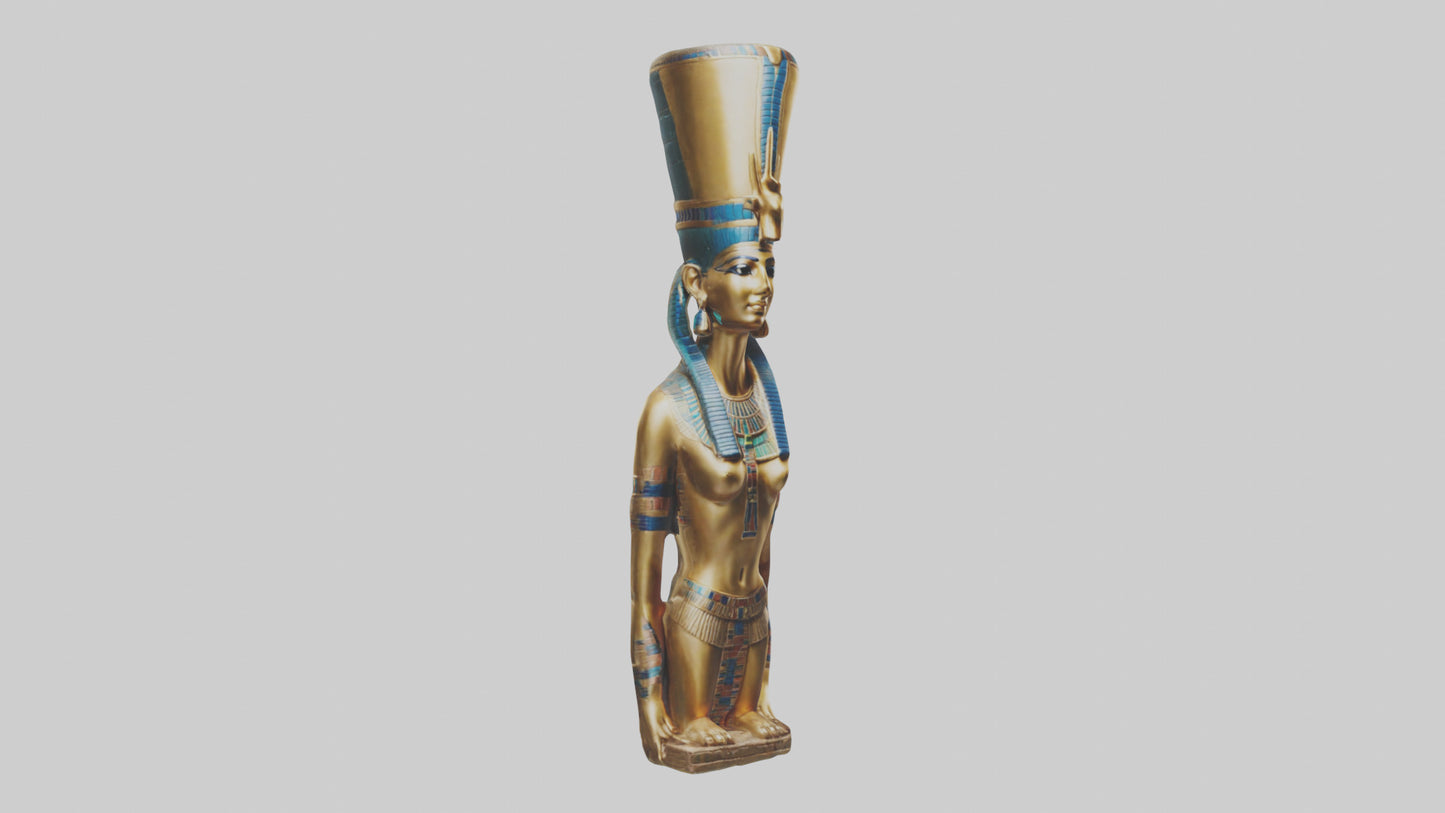 Egyptian Queen statue model 3D model