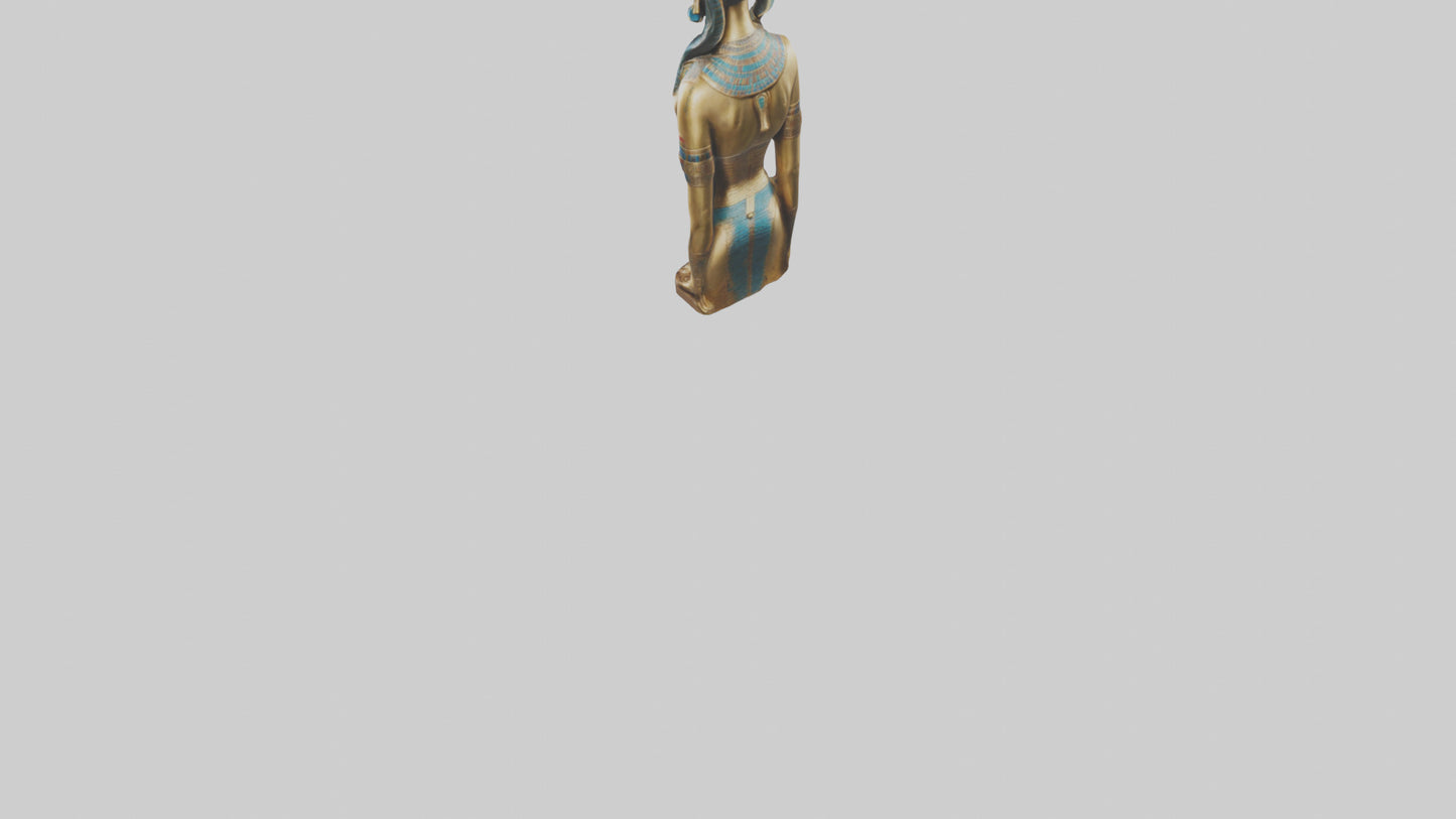 Egyptian Queen statue model 3D model
