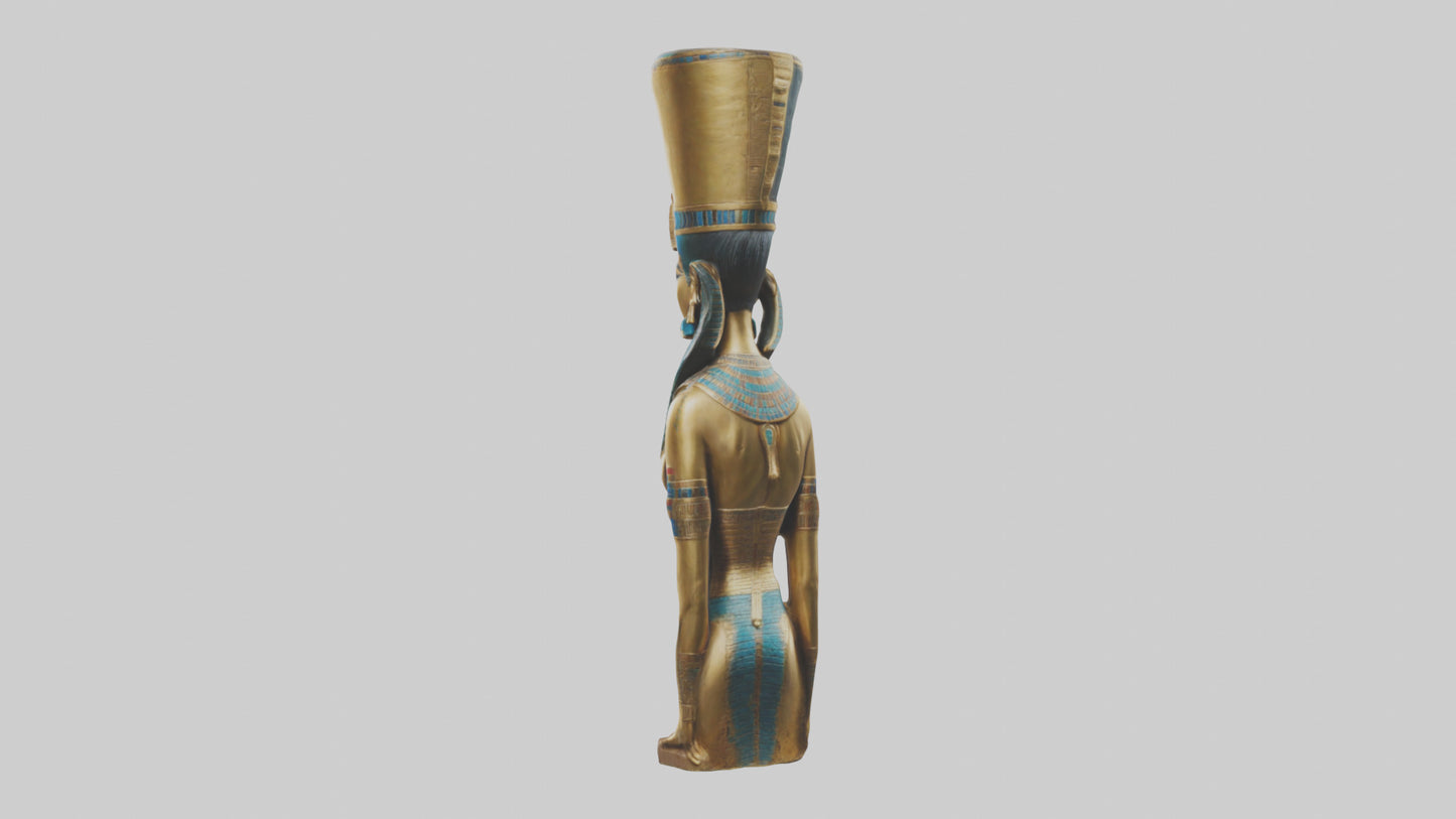 Egyptian Queen statue model 3D model