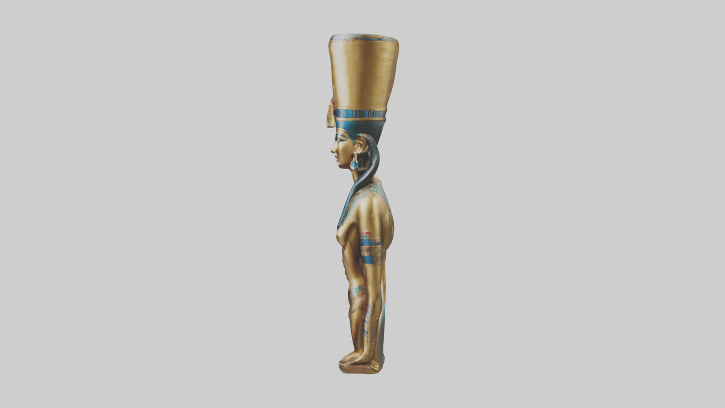 Egyptian Queen statue model 3D model
